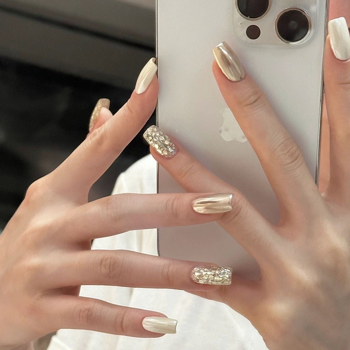 Elegant and sophisticated press-on nails